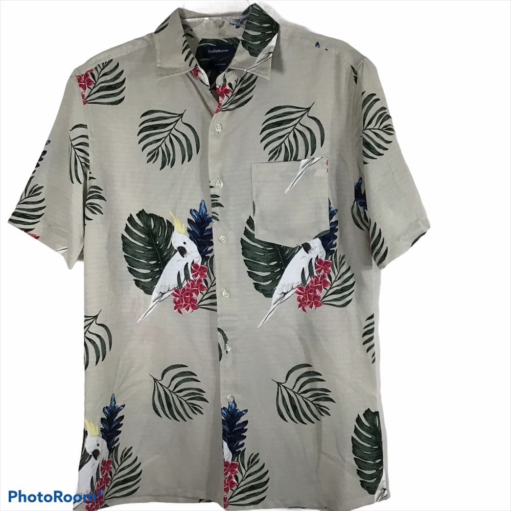 Concepts Short Sleeve Hawaiian Print Shirt Sz L